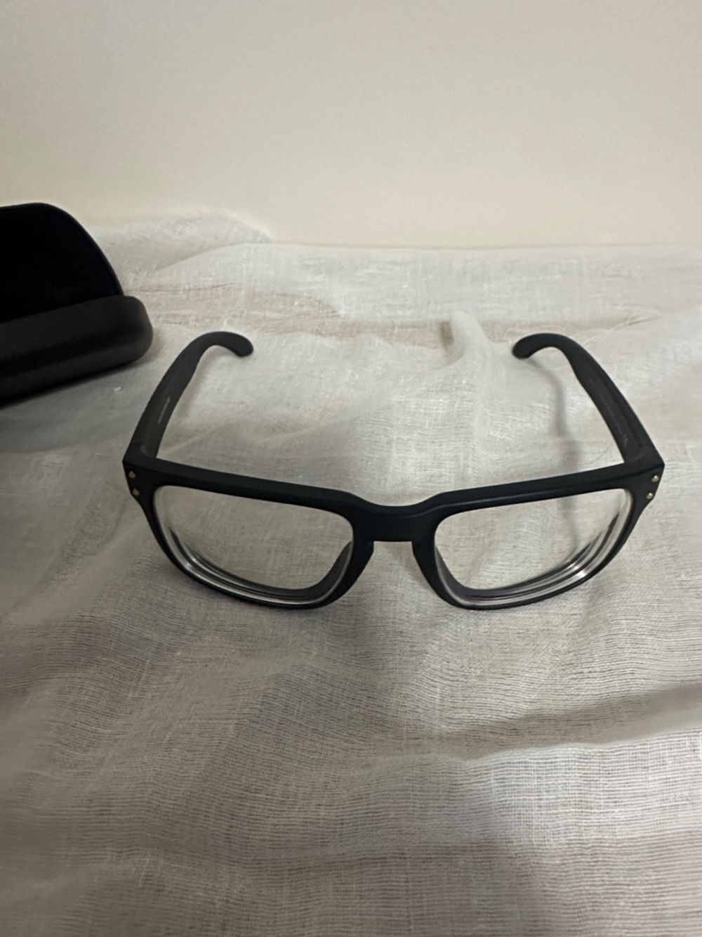 Oakley Holbrook RX Matte Black Rectangular Eyeglasses with Case and Pouch